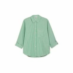M&Co Green Poplin Stripe Shirt -M&Co shop unnamed file 2025