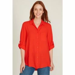 M&Co Orange Plain Casual Shirt