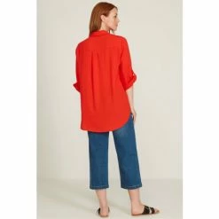 M&Co Orange Plain Casual Shirt -M&Co shop unnamed file 2034