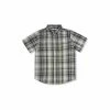 M&Co Large Cream Check Short Sleeve Shirt