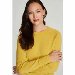 M&Co Green Knitted Raglan Crew Neck Jumper -M&Co shop unnamed file 208