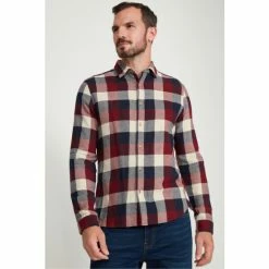 M&Co Red Long Sleeve Check Shirt
