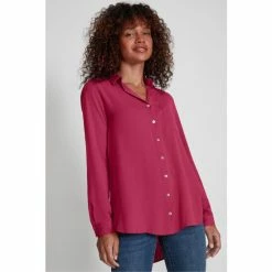 M&Co Pink Plain Twill Shirt