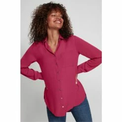 M&Co Pink Plain Twill Shirt 5 M&Co Pink Plain Twill Shirt -M&Co shop unnamed file 2096