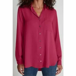 M&Co Pink Plain Twill Shirt 6 M&Co Pink Plain Twill Shirt -M&Co shop unnamed file 2097