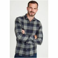 M&Co Blue Long Sleeve Check Shirt -M&Co shop unnamed file 2110