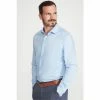 M&Co Blue Plain Stretch Shirt