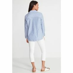 M&Co Petite Stripe Poplin Shirt -M&Co shop unnamed file 2119