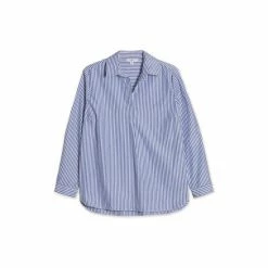 M&Co Petite Stripe Poplin Shirt -M&Co shop unnamed file 2120