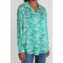 M&Co Green Printed Satin Shirt -M&Co shop unnamed file 2125