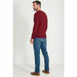 M&Co Red Crew Neck Knitted Jumper -M&Co shop unnamed file 213