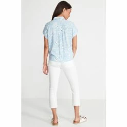 M&Co Petite Ditsy Tie Front Shirt -M&Co shop unnamed file 2130