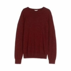 M&Co Red Crew Neck Knitted Jumper -M&Co shop unnamed file 214