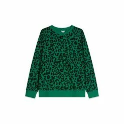 M&Co Green Leopard Crew Neck Sweatshirt 3 M&Co Green Leopard Crew Neck Sweatshirt -M&Co shop unnamed file 2144