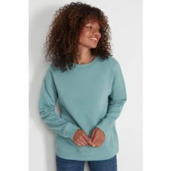 M&Co Blue Basic Crew Sweatshirt