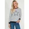 M&Co Blue Stripe Applique Sweat Top -M&Co shop unnamed file 2156