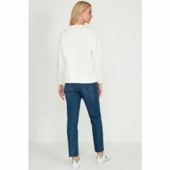 M&Co Miami Seam Cream Crew Sweat Top -M&Co shop unnamed file 2177