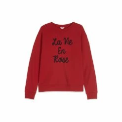 M&Co Red La Vie Embroidered Crew Sweatshirt -M&Co shop unnamed file 2195