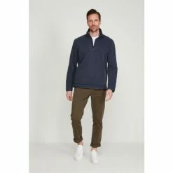 M&Co Blue Half Zip Sweatshirt