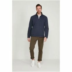 M&Co Blue Half Zip Sweatshirt -M&Co shop unnamed file 2206