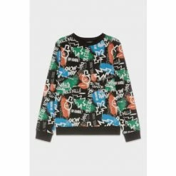 M&Co Grafitti Black Sweatshirt