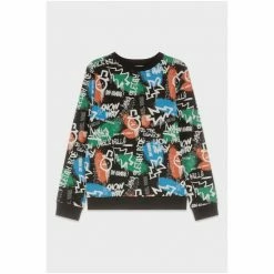 M&Co Grafitti Black Sweatshirt -M&Co shop unnamed file 2221