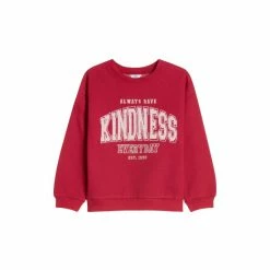 M&Co Red Kindness Slogan Sweatshirt