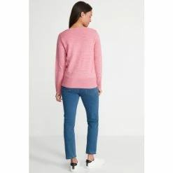 M&Co Petite Pink Plain Boat Neck Jumper -M&Co shop unnamed file 223