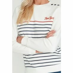 M&Co Cream New York Stripe Sweater -M&Co shop unnamed file 2236