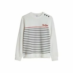 M&Co Cream New York Stripe Sweater -M&Co shop unnamed file 2238