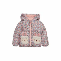 M&Co Pink Ditsy Bunny Coat