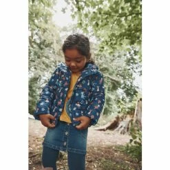 M&Co Blue Fairy Print Hooded Padded Coat