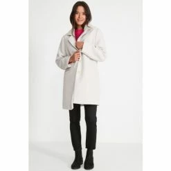 M&Co Petite Grey Herringbone Coat -M&Co shop unnamed file 2294