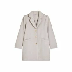 M&Co Petite Grey Herringbone Coat -M&Co shop unnamed file 2298