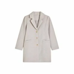 M&Co Petite Grey Herringbone Coat -M&Co shop unnamed file 2299