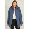 M&Co Blue Mid Length Padded Coat