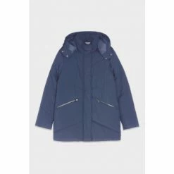 M&Co Blue Mid Length Padded Coat -M&Co shop unnamed file 2303