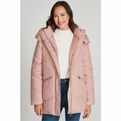 M&Co Pink Mid Length Padded Coat -M&Co shop unnamed file 2312