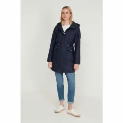 M&Co Blue Drawstring Waist Raincoat -M&Co shop unnamed file 2322
