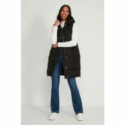 M&Co Longline Padded Black Gilet 3 M&Co Longline Padded Black Gilet -M&Co shop unnamed file 2331