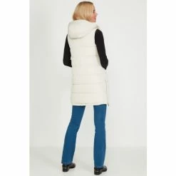 M&Co White Longline Padded Gilet -M&Co shop unnamed file 2336