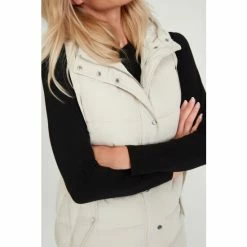 M&Co White Longline Padded Gilet -M&Co shop unnamed file 2338