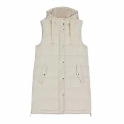 M&Co White Longline Padded Gilet -M&Co shop unnamed file 2340