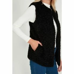 M&Co Black Borg Gilet -M&Co shop unnamed file 2350