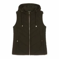 M&Co Short Chevron Black Gilet -M&Co shop unnamed file 2362