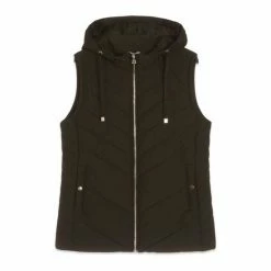 M&Co Short Chevron Black Gilet -M&Co shop unnamed file 2363