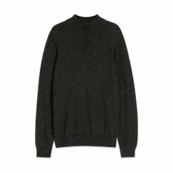 M&Co Grey Half Zip Knit Jumper -M&Co shop unnamed file 237