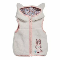 M&Co Natural Borg Bunny Gilet