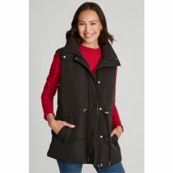 M&Co Padded Boxy Black Gilet