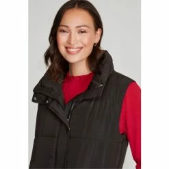 M&Co Padded Boxy Black Gilet -M&Co shop unnamed file 2383
